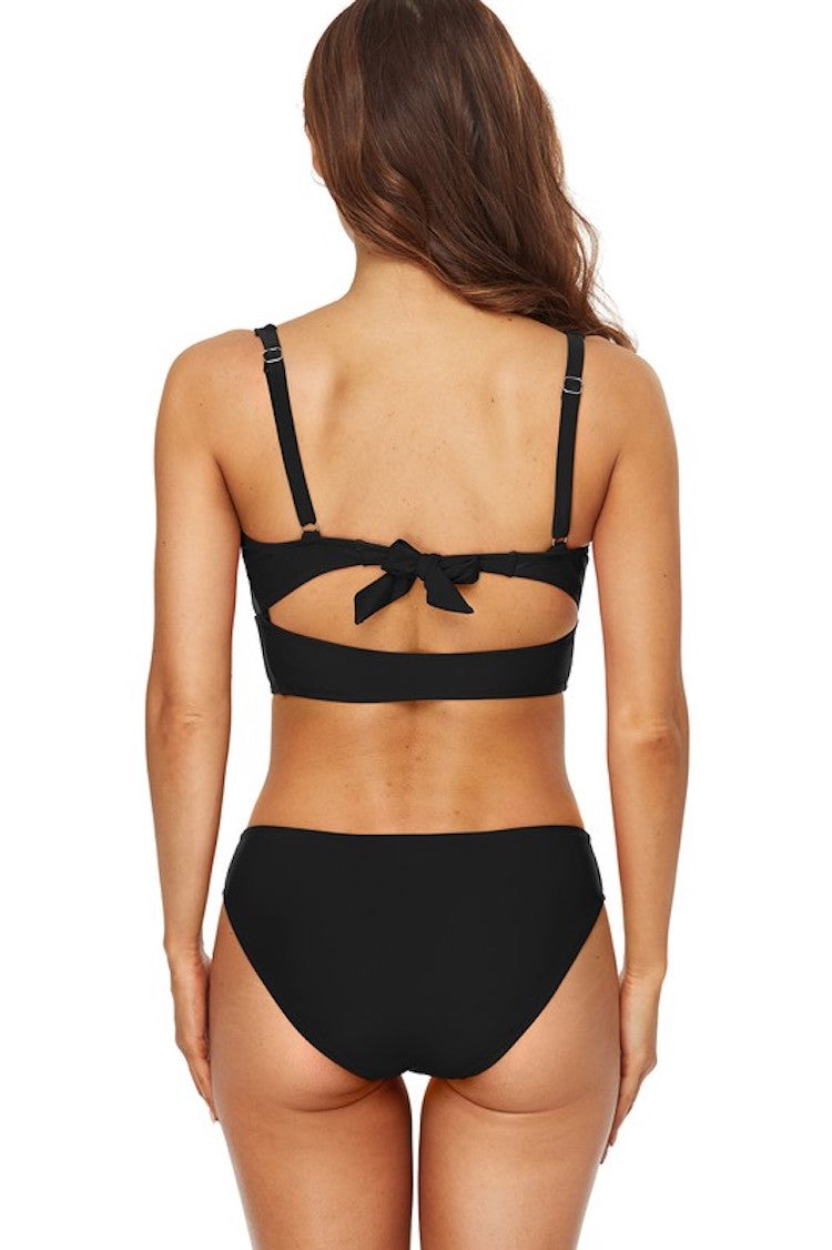 Ruched Tie Back Bikini