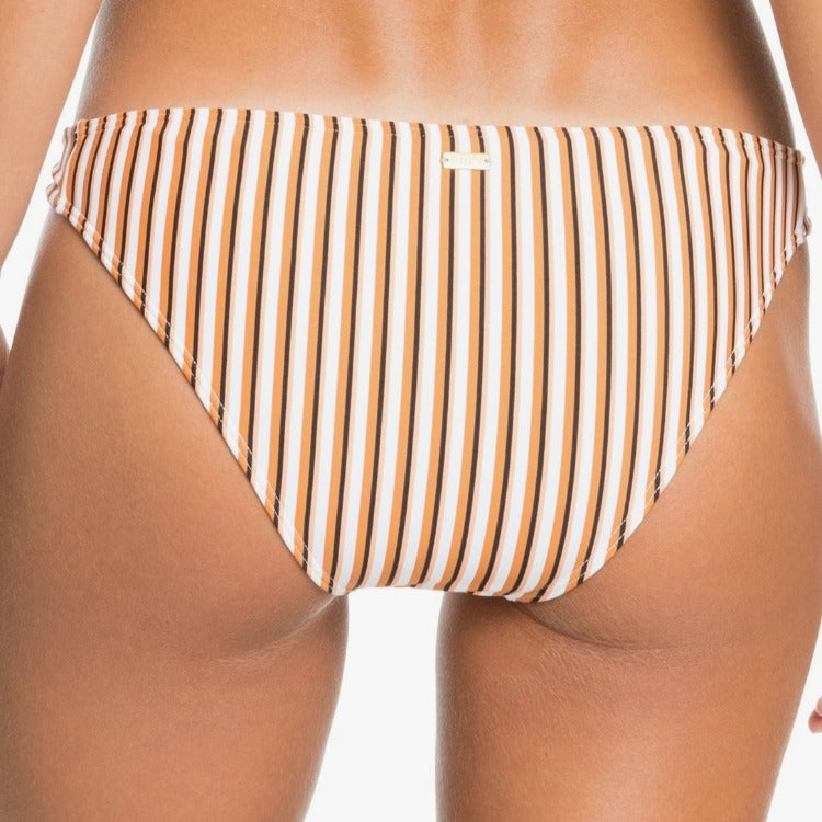 Hit the beach in style with this timeless Roxy Athletic Beach Classic Bikini Set. With a vintage vertical stripe pattern, it's a must-have for any fashionista. Plus, you won't have to worry about it fading, as this set's crafted with soft, resistant stretch fabric. Full coverage and mid rise with small shirrings at the front on each side? Talk about a winning look! #BikiniGoals! ERJX304463/404182