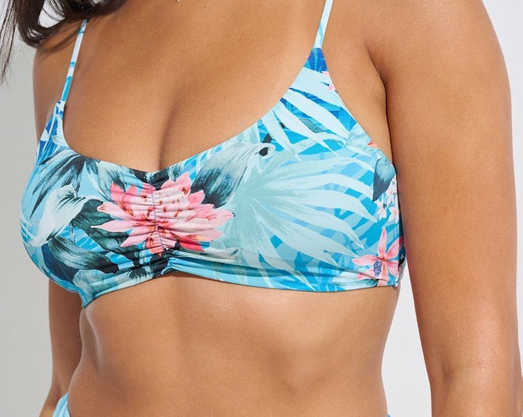 Sunrise Shirred Bralette Bikini