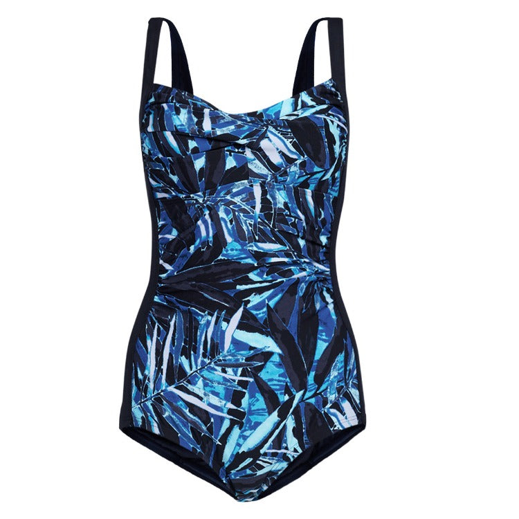 Show off your best self in the Gabar Fern One Piece! Its ocean-inspired print and sweetheart neckline flatter every figure. Control panels slim curves, and stay-put leg keeps it in place. Chlorine-resistant for 300+ hours, breathable, and UPF 50+—ready to rock!