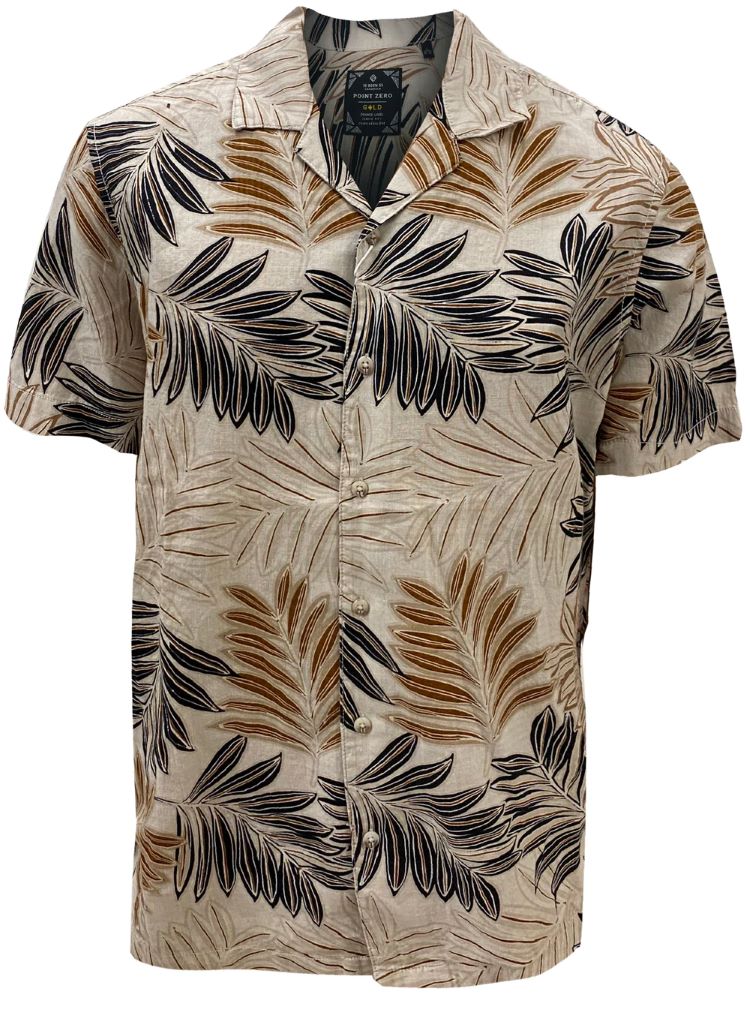 DEREK Cabana Linen Print Shirt