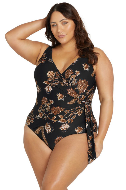 Chantique Hayes D / DD Cup Underwire One Piece Swimsuit