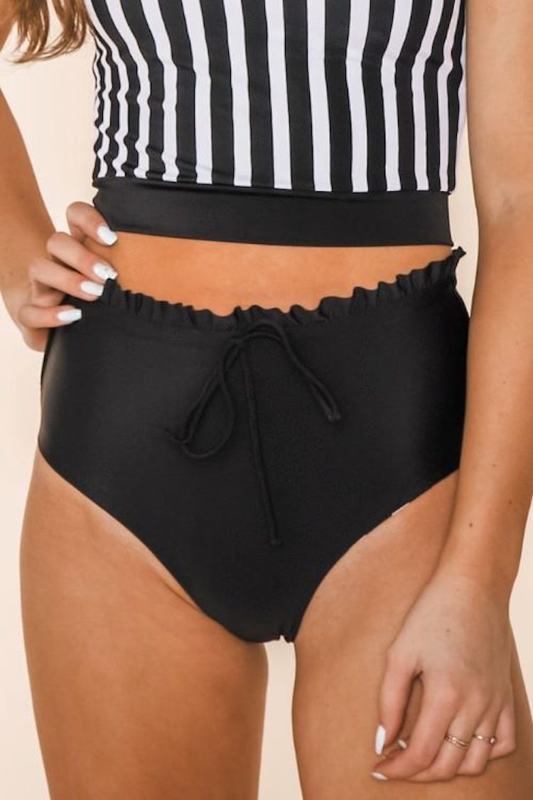 Lush Reversible High Waist Swim Bottom