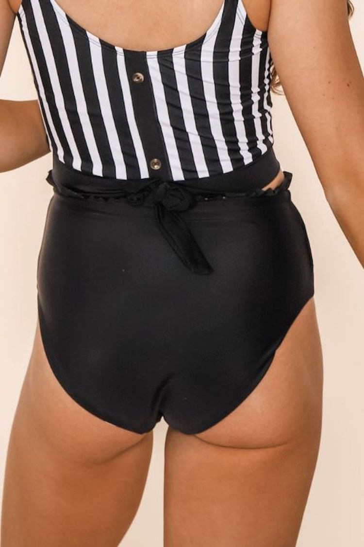 Lush Reversible High Waist Swim Bottom