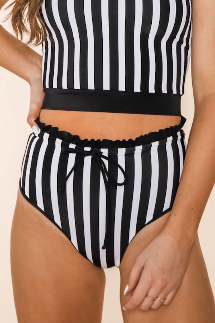 Lush Reversible High Waist Swim Bottom