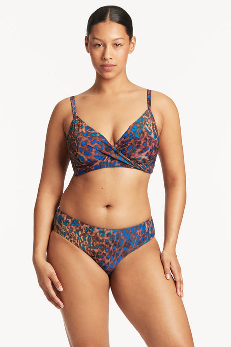 Sea Level Wild Cat Cross Front Bikini Top – Melmira Bra & Swimsuits