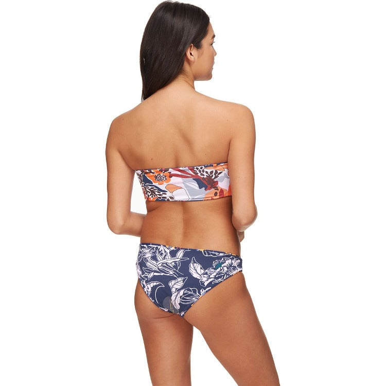 Make a statement in the Maaji Glowing Flicker Bikini Set! This two-way-wear bandeau top can be worn four ways - you can flaunt the stunning floral print one day, and the stripes the next. With removable soft cups for shaping and support, plus detachable straps for extra security, you'll look and feel runway ready all summer long!