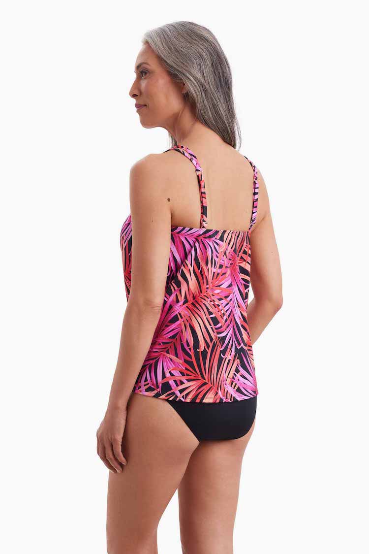 Shake A Palm Handkerchief Hem Tankini Top