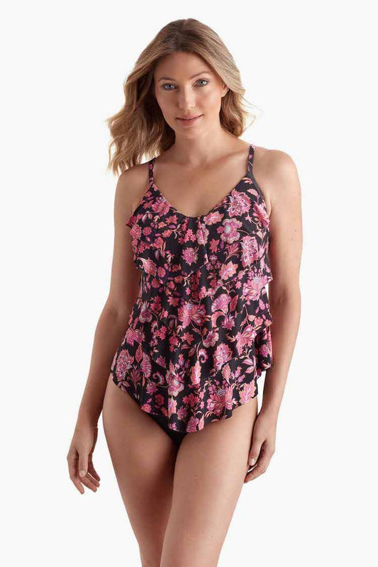 V-Neck 5-Tiered Tankini Top