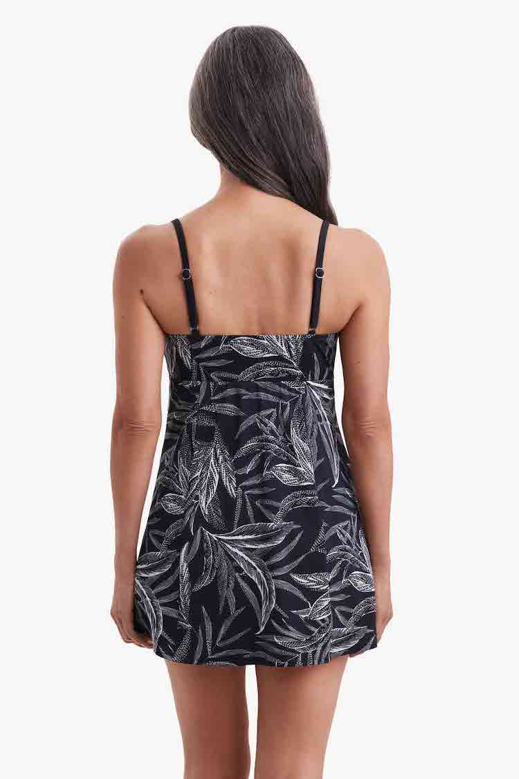 Leaf Encounter Empire Swim Dress