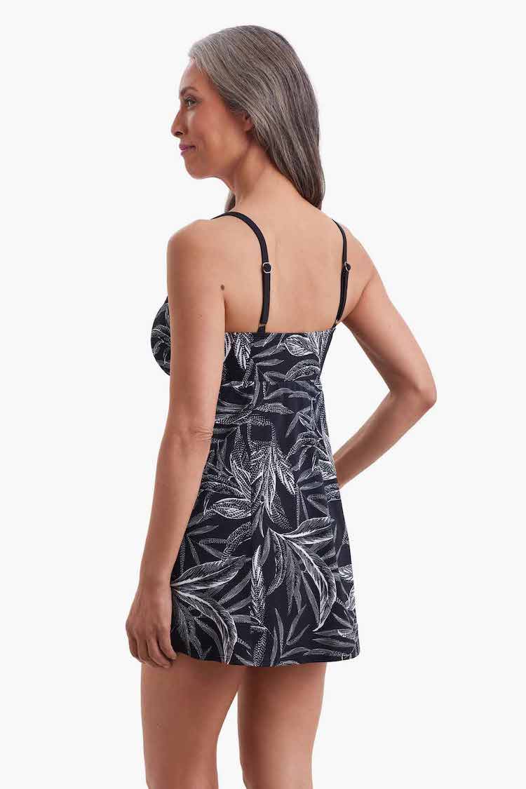 Leaf Encounter Empire Swim Dress