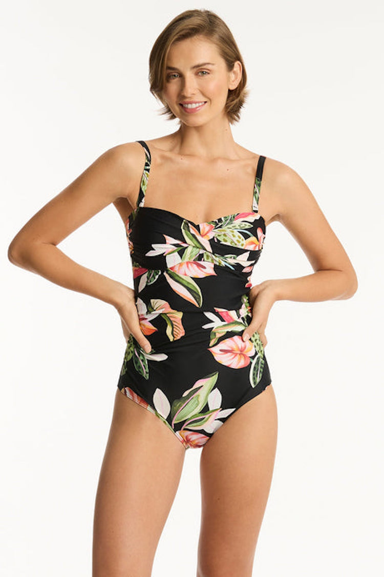 Sundown Twist Bandeau One Piece