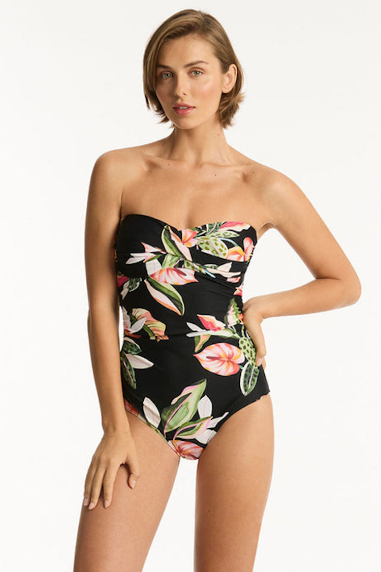 Sundown Twist Bandeau One Piece