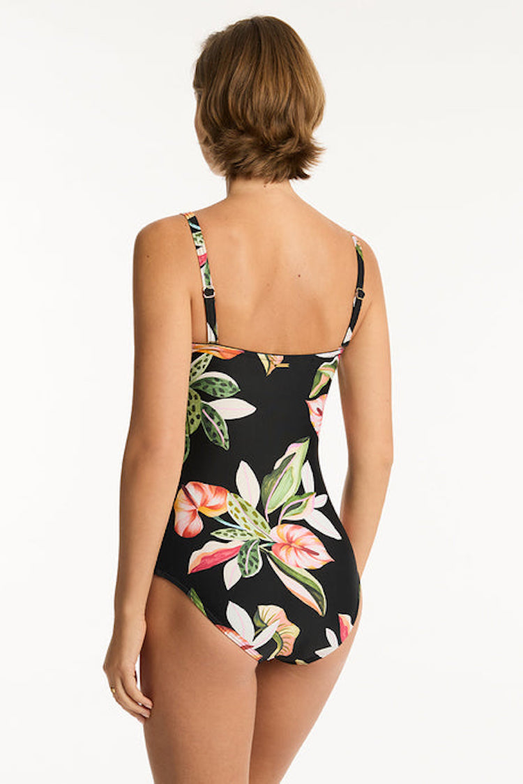 Sundown Twist Bandeau One Piece