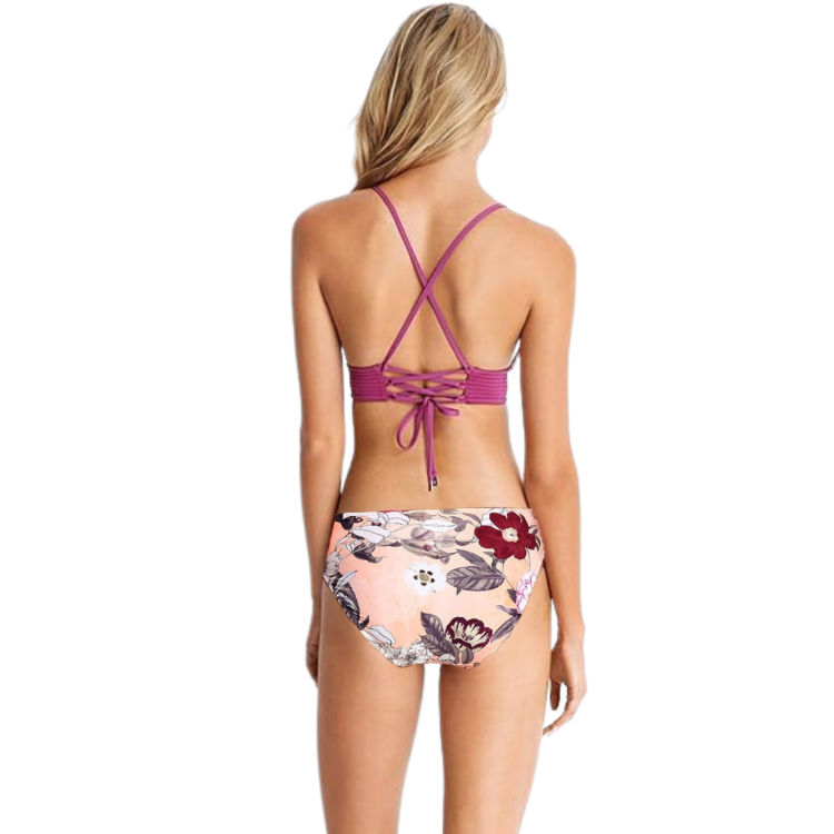Discover your perfect fit with the Seafolly Modern Love Bikini. With removable padding and tie back for adjustable comfort, the high waisted bottoms offer medium coverage for a classic and timeless silhouette.        30909065/4030416