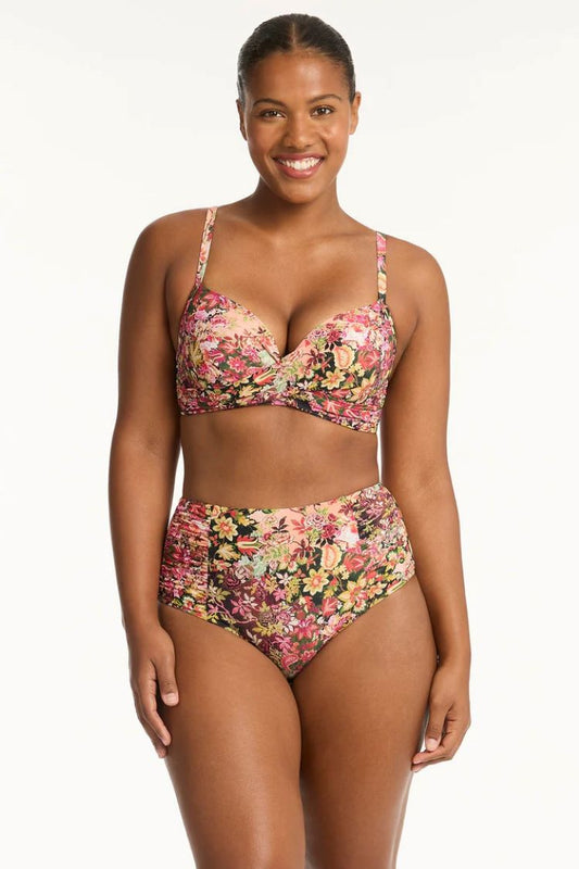 Wildflower Cross Front Moulded D/DD Cup Bikini