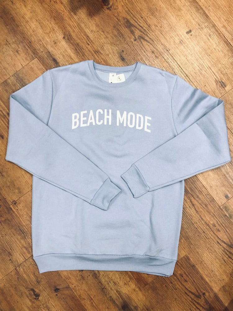 Beach Mode Crew Neck Sweater