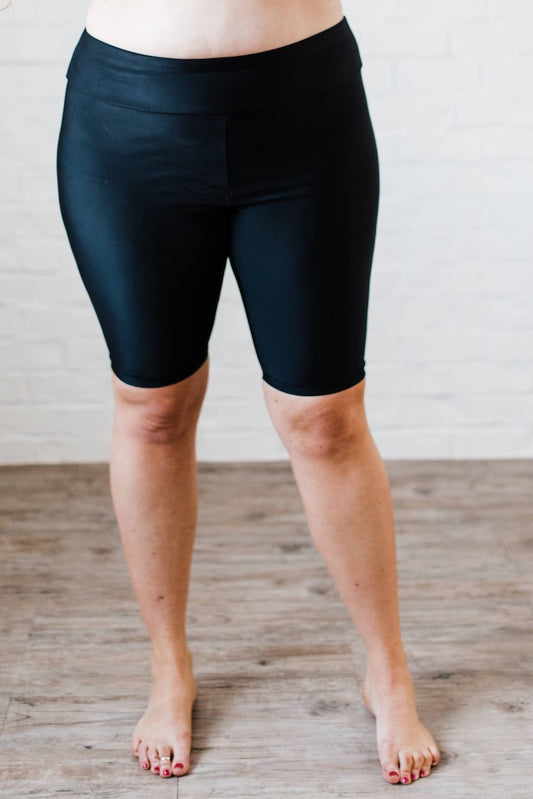 Long Biker Swim Shorts