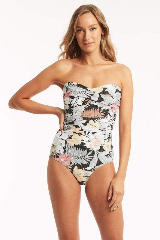 Calypso Twist Bandeau One Piece