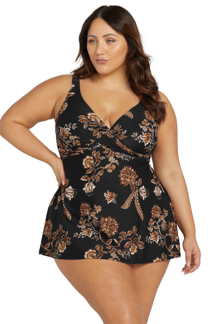 Chantique Delacroix Multi Cup Swim Dress