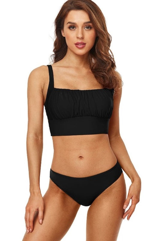 Ruched Tie Back Bikini