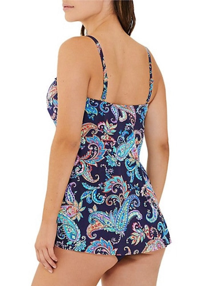 Medallion Paisley Flyaway Bandeau One Piece