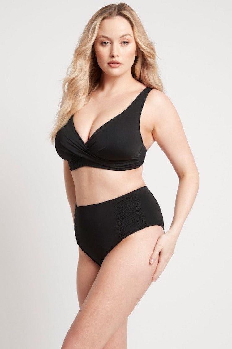 Eco Essentials Gathered Side High Waist Bottom