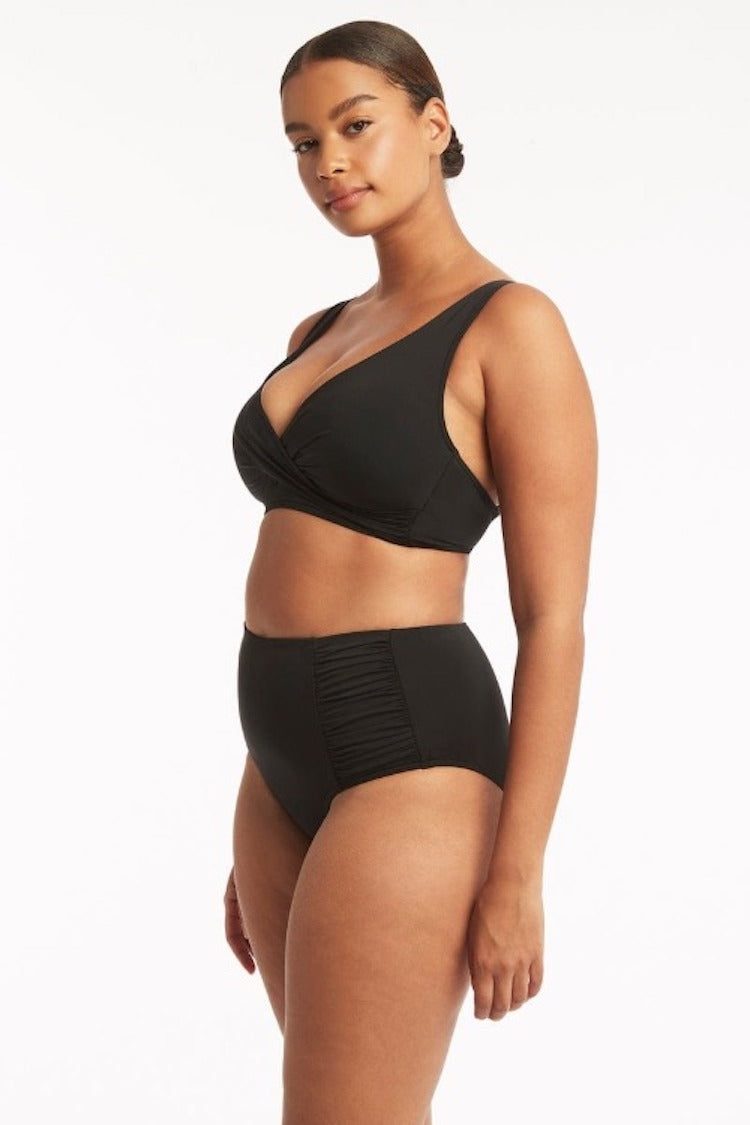 Eco Essentials Gathered Side High Waist Bottom