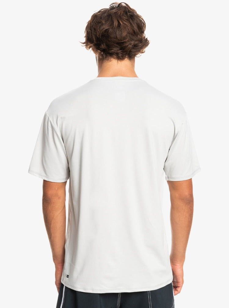 Back view of Mens Quiksilver t-shirt in Light Grey