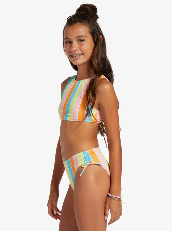 Girl's 4-16 Last In Paradise Two Piece Bandeau Bikini Set For Girls