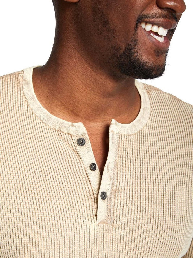 Henley Never Lose, Waffle Long Sleeve