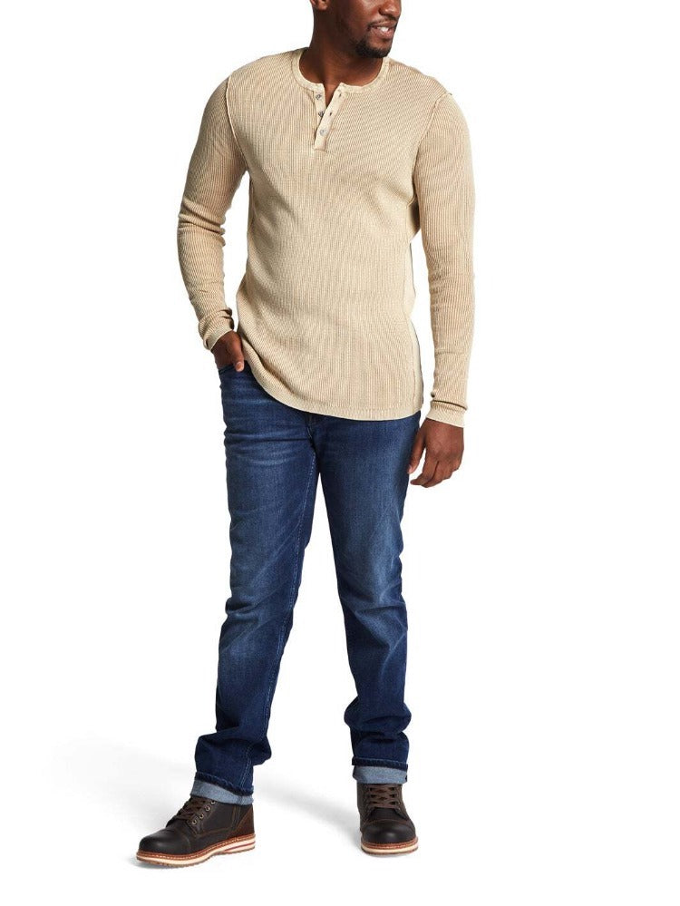 Henley Never Lose, Waffle Long Sleeve