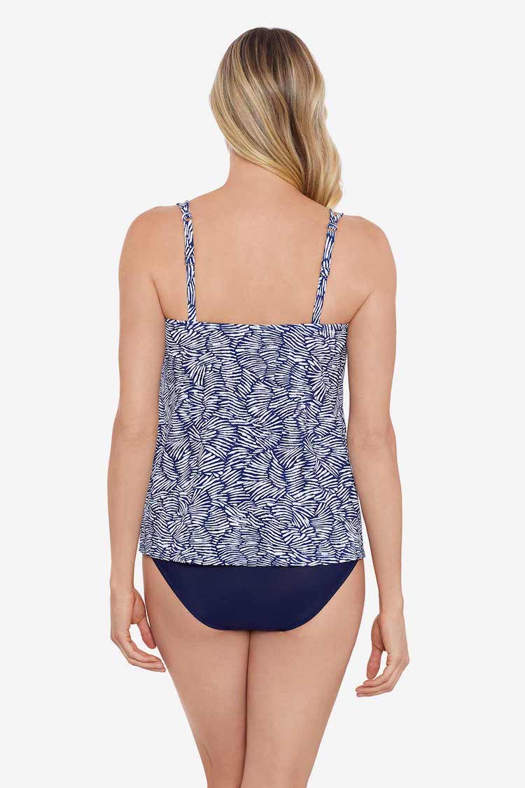 Shape Solver Handkerchief Hem Tankini Top Shifting Shapes