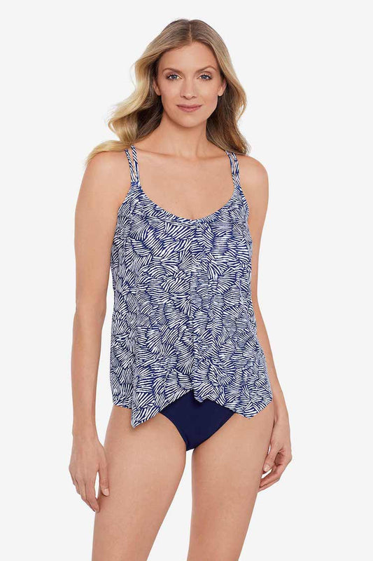 Shape Solver Handkerchief Hem Tankini Top Shifting Shapes