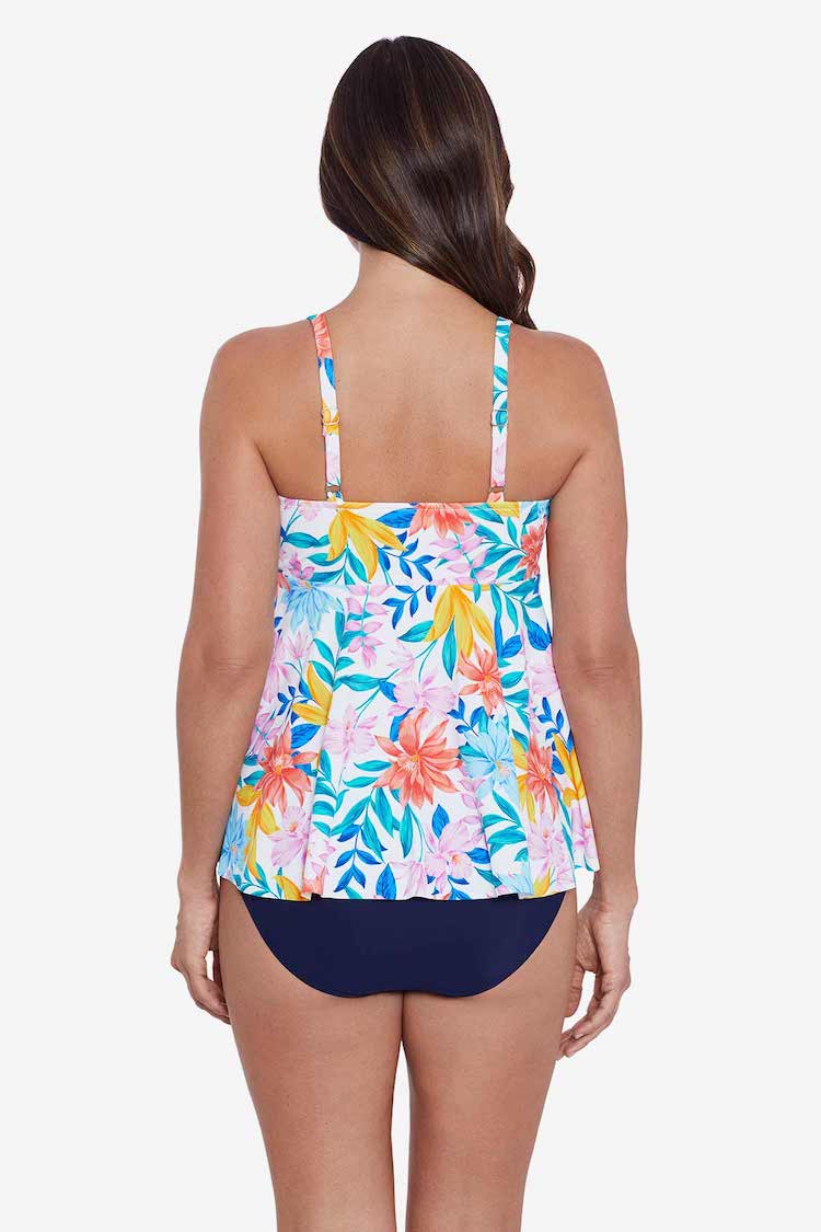 Shape Solver V-Neck Tankini Top Tropical Breeze