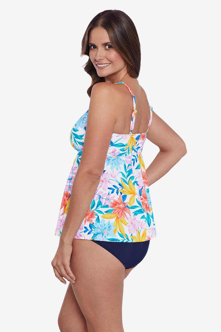 Shape Solver V-Neck Tankini Top Tropical Breeze