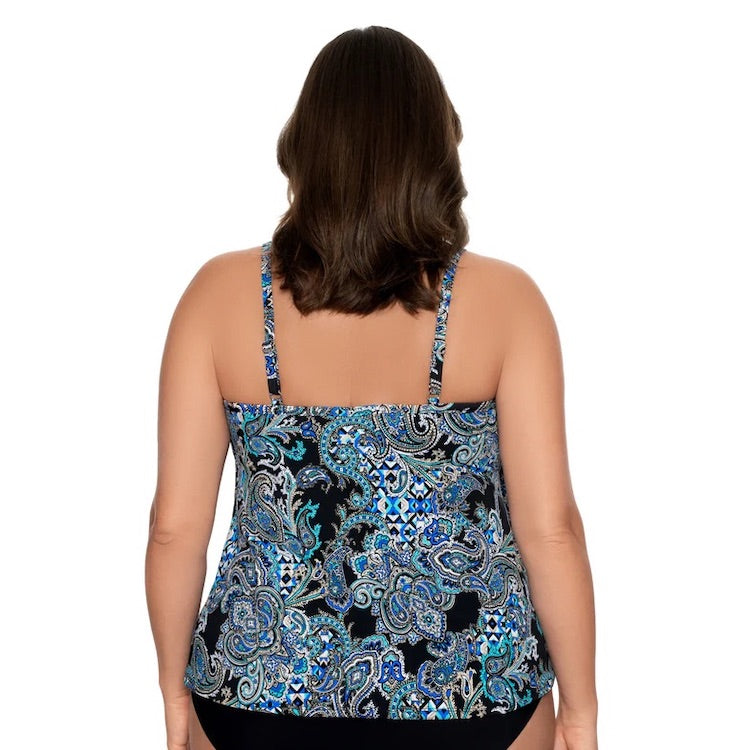 Paisley Flyaway Curve Tankini