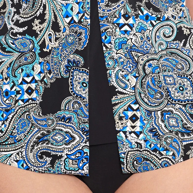 Paisley Flyaway Curve Tankini