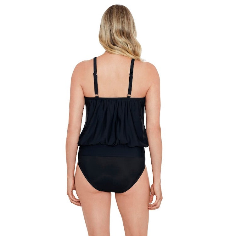 Mesh Blouson Tankini