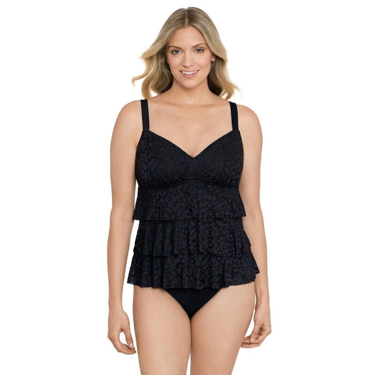 Shadow Prowl Triple Tier Lace Tankini