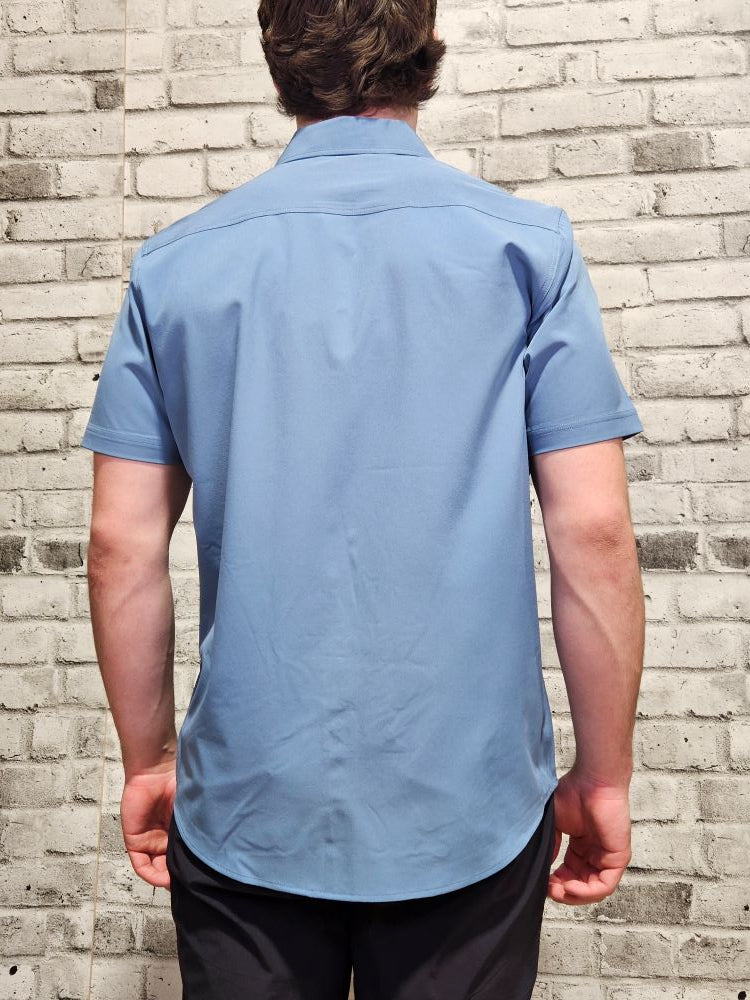 Dry Edition- Recycled 4-Way Stretch Solid Button Up