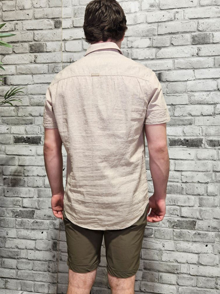 JON Short Sleeve Linen Cotton Shirt