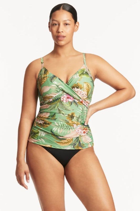 Lost Paradise Twist Front DD/E Cup Tankini