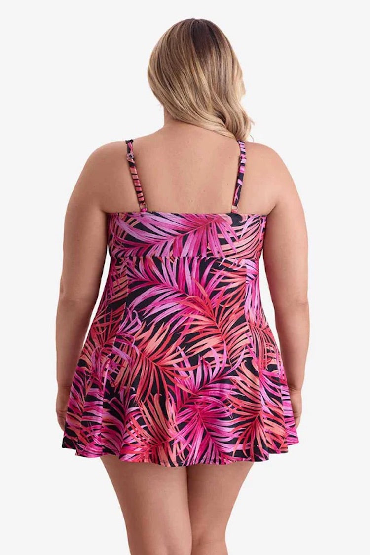 Bow Front Swim Dress Plus