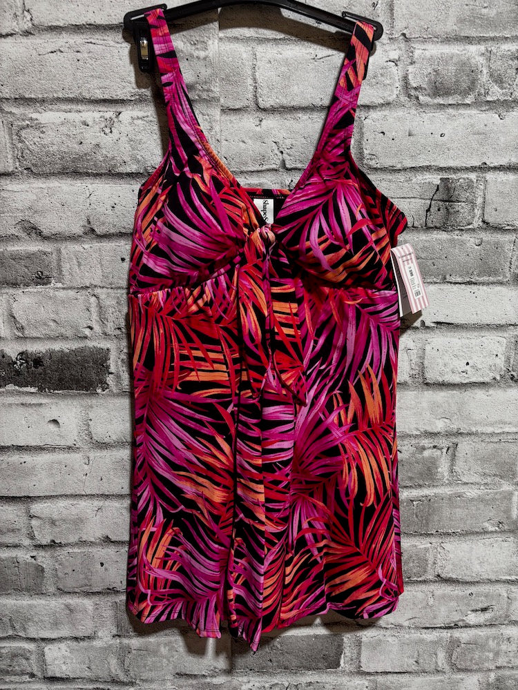 Bow Front Swim Dress Plus