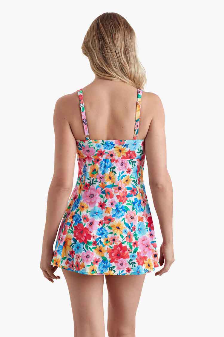 Bow Front Swim Dress Plus