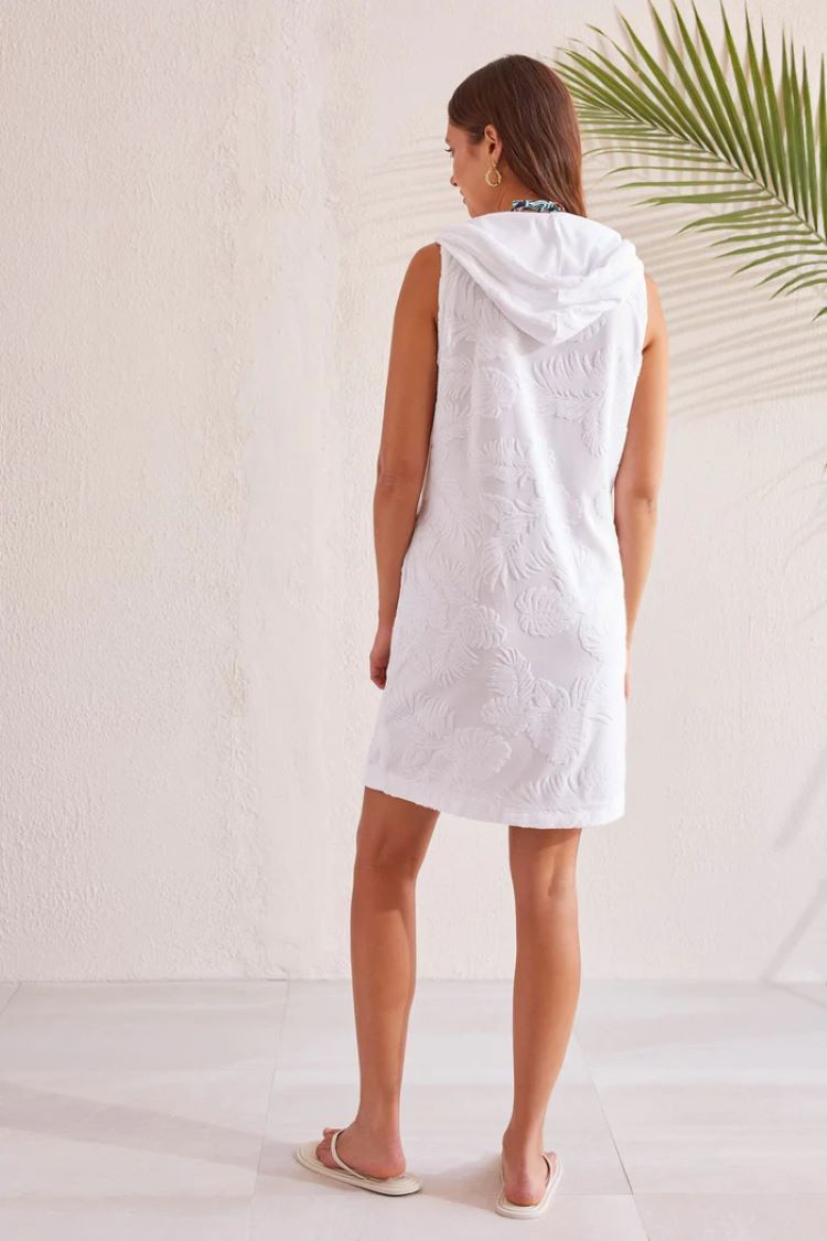 Hooded Sleeveless Cover Up