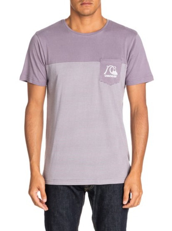 Ignite your style with this Quiksilver Cannon Fire T-shirt! Crafted from 100% cotton jersey fabric and boasting 140 g/m2 of comfy fabric weight, this tee will make sure you look fire! With a printed chest pocket and vibrant stripes, you'll also have a chest pocket full of personality. Not to mention, the Quiksilver logo on the front left leg seals the deal! Boom!     UQYZT03125
