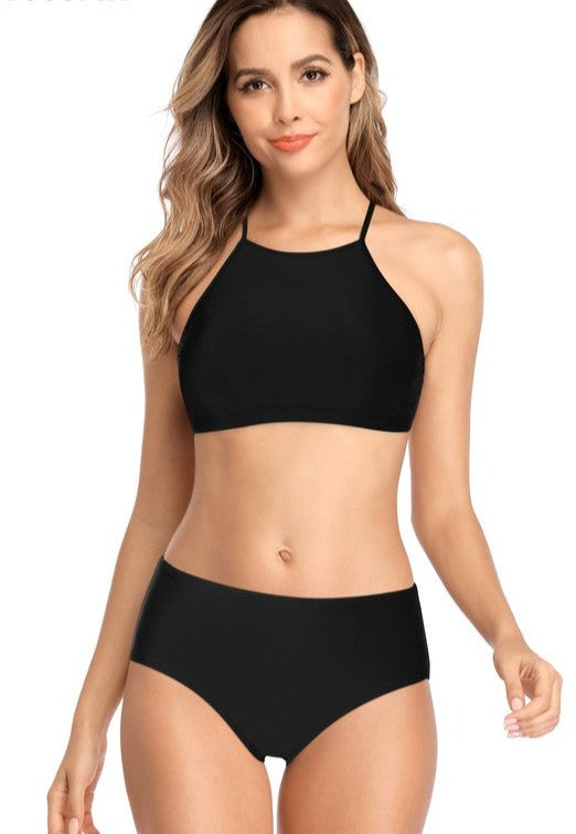 Charmo High Neck Reversible Bikini Set  This sporty fabulous bikini set is perfect for all active ladies. Adjustable straps with removable inserts. Also perfect for tweens and teens who are grown out of kids sizes but not quite into ladies yet as these suits are petite.