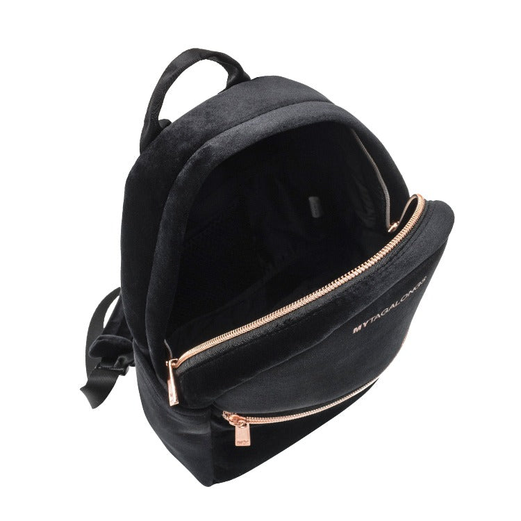 Our Mini Vixen Backpack is the total package – fashionable and practical! Crafted from premium neoprene and velour for a chic look, it’s perfect for everyday use and travel. With a spacious mesh compartment, a front zipper pocket, and adjustable padded straps for comfy carrying, you’ll stay stylish and organized on all your adventures!
